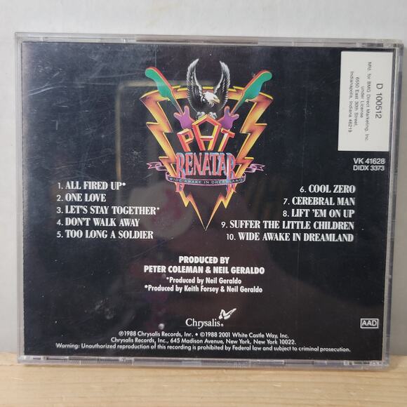 CD Pat Benatar - Wide Awake In Dreamland - Picture 4 of 4